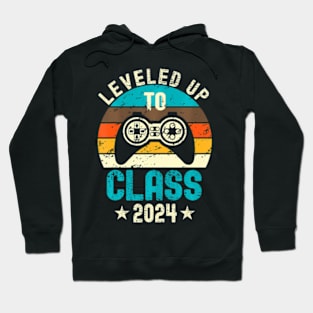 2024 Senior Graduation Leveled Up Gamer 2024 Hoodie